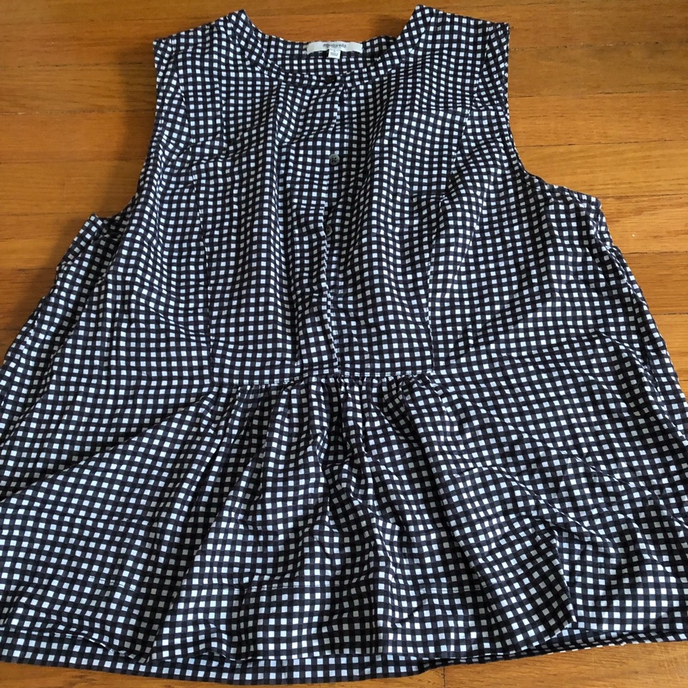 Made well black gingham top